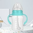 thumbnail image 3 of NIBOLOG 180/240/300ml Nipple Bottle Realistic Fall Resistant PP 360 Degree Rotating Handle Newborn Bottle for Daily, 3 of 8