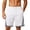 (Casual 87)White, variant on Mens Big & Tall Shorts Casual Breeches Summer Fashion Solid Color Basketball Thin Breathable Loose Sports Dry Short Pants Plus Size
