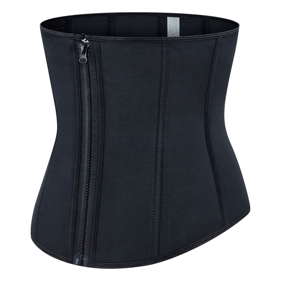 Mnyycxen Waist Trainer Corset Zipper Tummy Control Shapewear Breathable Waist Cincher for Women Body Shaper Sport Girdle