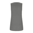 thumbnail image 5 of Homenesgenics Tank Tops for Women Plus Size Women's Pinted Sleeveless T-Shirt Loose Tops Gray XXXXXL, 5 of 5