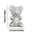 thumbnail image 4 of BSJJY Bear Shape Disco Party Decoration, Bear Glass Mirror Disco Ball, Reflective Disco Ball Decor for 70s Party Design,Stage Props,Wedding,Music Festival Decoration (Silver), 4 of 6