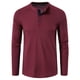 thumbnail image 2 of pstuiky hombres de manga larga, Camisa informal de manga larga con cuello alto y botones de invierno para hombre Tops casuales para hombres l, 2 of 3
