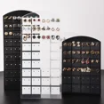 thumbnail image 5 of 48/72Holes Portable Earrings Ear Studs Holder Plastic Jewelry Display Holders Earring Showcase Organizer Stand Storage Rack White Black, 5 of 6