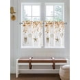 thumbnail image 6 of Orange Eucalyptus Coastal Half Window Curtain 36 Inches Long, Beach Starfish Conch Window Treatment Curtain Drapes, Small Tier Curtains for Bathroom Over Sink, 27.5"x36", 2 Panels, 6 of 7