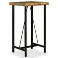 thumbnail image 3 of vidaXL Bar Set 7 Pieces Solid Reclaimed Wood, Genuine Leather & Canvas, 3 of 12