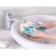 thumbnail image 3 of Estirable largo trenzado espalda exfoliante exfoliante exfoliante baño Loofah esponja rosa, 3 of 4