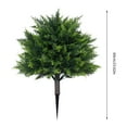 thumbnail image 3 of 23.62" Artificial Cedar Topiary Ball Trees with Ground Spike â UV-Resistant Shrubs for Outdoor & Indoor Decor â Evergreen Bushes for Porch, Garden & Landscaping â All-Season Durable Gift, 3 of 6