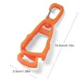 thumbnail image 4 of Clip Multifunción para Soporte Guantes 5 Uds. Trabajadores La Construcción Color Naranja, 4 of 6