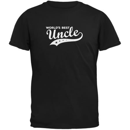 World's Best Uncle Black Adult T-Shirt (Best Uncle In The World)