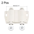 thumbnail image 4 of Unique Bargains Double Magnetic Touch Catch Latch Plastic PE White for Furniture Door Shutter 2Pcs, 4 of 4