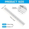thumbnail image 2 of Uxcell 2 Pack Piano Hinge, 20"x2" Stainless Steel Continuous & Piano Hinges, Silver, 2 of 6