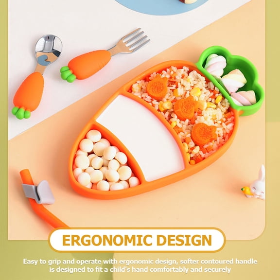 CTIRCHIU Kids Dinnerware Set, Assorted Colors, Feeding Supplies for Children, 1 Set