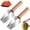 2PCS, variant on Triangle Watermelon Cutter, Stainless Steel with Wooden Handle Melon Slicer, Easy Fruit Cutting & Clean Serving for Honeydew & Large Watermelons