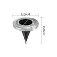 thumbnail image 3 of Juego de 2 focos solares empotrables negros, 16 LED, luces solares para jardín exterior, IP65, resistentes al agua, luz blanca fría para iluminación de caminos, patios, terrazas e iluminación subterrá, 3 of 5