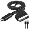 thumbnail image 1 of Cable Peritel a HDMI, Adaptador Peritel a HDMI, Convertidor de audio y vídeo Peritel todo en uno a HDMI 1080p/720p, 1 of 5