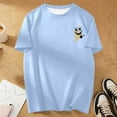 thumbnail image 4 of Playeras De Hombre Camiseta Informal De Verano De Manga Corta Con Cuello Redondo Y Estampado De Letras Y Caras Para Hombre, 4 of 5