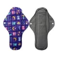 thumbnail image 3 of Aslana 6-Pack Women Cloth Menstrual Sanitary Pads with Wings. Reusable & Washable. 3 Sizes Available for Overnight Heavy flow, Daily flow or Pantyliner., 3 of 5
