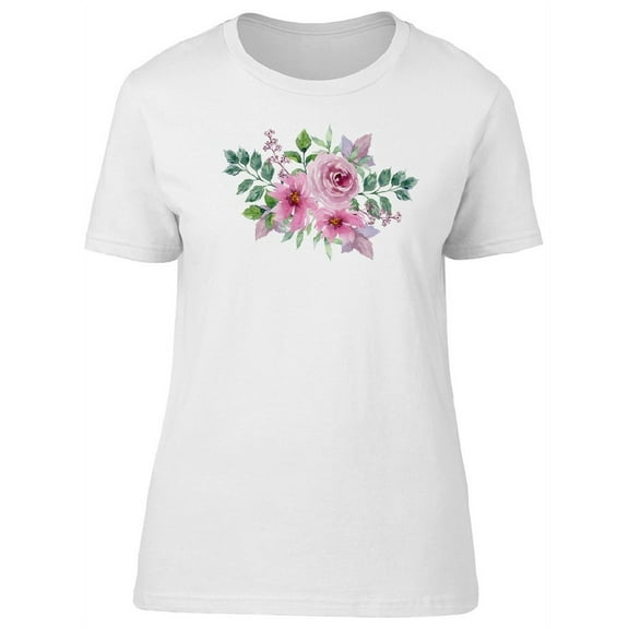 Flowers And Roses Ornate T-Shirt Women -Image by Shutterstock, Female XX-Large