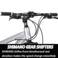 thumbnail image 7 of Eurobike Aluminum Mountain Bike 21 Speed 29 inch Bicycle for Men or Women Adults Silver, 7 of 7