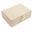 thumbnail image 1 of 1PC Wedding Ring Box Adornment MR MRS Log Wedding Decor Ring Case (Wood Color), 1 of 9