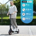 thumbnail image 2 of iScooter i9 Scooter eléctrico para adultos y adolescentes, 19 MPH, alcance de 18 millas, neumáticos sólidos de 8,5 pulgadas, Escooter plegable de 350 W y control de crucero con sistema de doble frenad, 2 of 5