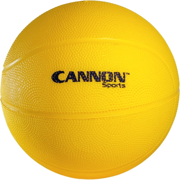 Cannon Sports Yellow Foam Basketball - 7.5-inch Diameter Medium Bounce - Perfect for Training & Casual Games - Soft, Safe for Indoor/Outdoor Play