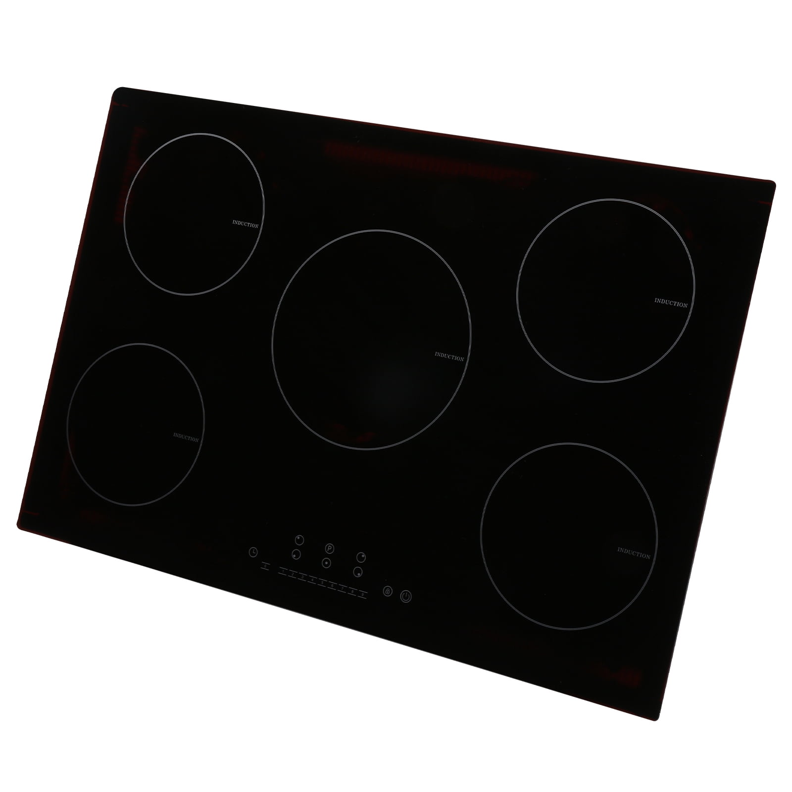 Electric Cooktop, 5 Burners, 30'' Induction Stove Top, Built-in Magnetic Cooktop 9200W, 9 Heating Level Multifunctional Burner, LED Touch Screen w/ Lock & Over-Temperature Protection