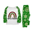 thumbnail image 5 of Onlypjs Family Matching Christmas Pajamas Sets – Holiday PJs for Women, Men – Festive Green Snowflake & Holiday Print Sleepwear, 5 of 8
