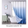 thumbnail image 2 of Naiovety Cortina de ducha de PEVA impermeable y a prueba de moho 100, poliéster de secado rápido, artesanía exquisita, extragruesa no pasante Juegos de accesorios de baño Azul, azul 180*200, 2 of 6