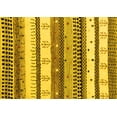 thumbnail image 1 of Ahgly Company Machine Washable Indoor Rectangle Abstract Yellow Contemporary Area Rugs, 4' x 6', 1 of 4