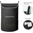 thumbnail image 5 of XL Hanging Laundry Hamper Bag Black Door Hanging Hamper with Large Openging  Door Laundry Basket, 5 of 8