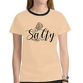 thumbnail image 2 of Salty T-shirt, T-shirt, Inspirational T-shirt (Size:XXXL; Style:Purple New All Over Print T-shirt for Women (Model T45);), 2 of 9