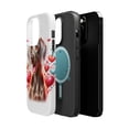 thumbnail image 2 of DistinctInk Tough Case for Apple iPhone 13 Pro MAX (6.7" Screen), Compatible with MagSafe Charging - Valentine's Day Weimaraner, 2 of 6
