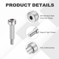 thumbnail image 3 of 26 Pcs Tornillo de hombro de acero inoxidable 304 para maquinaria de moldeo por inyección, 3 of 6