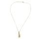 thumbnail image 2 of Collar con dije de oro laminado letra brillos B, 2 of 7