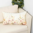 thumbnail image 3 of Spring Floral Pillow Covers 12x20 Set of 2 Summer Flowers Throw Lumbar Cushion Cases for Couch Sofa Home Decorations, 3 of 6