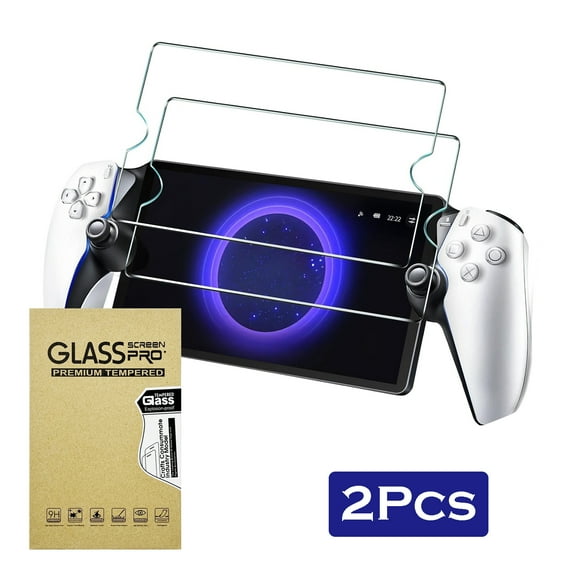 TETOU 2Pcs Screen Protector Tempered Glass for PlayStation Portal, 8" Transparent HD Clear Anti-Scratch Screen Protector for PlayStation PS Portal Remote Player