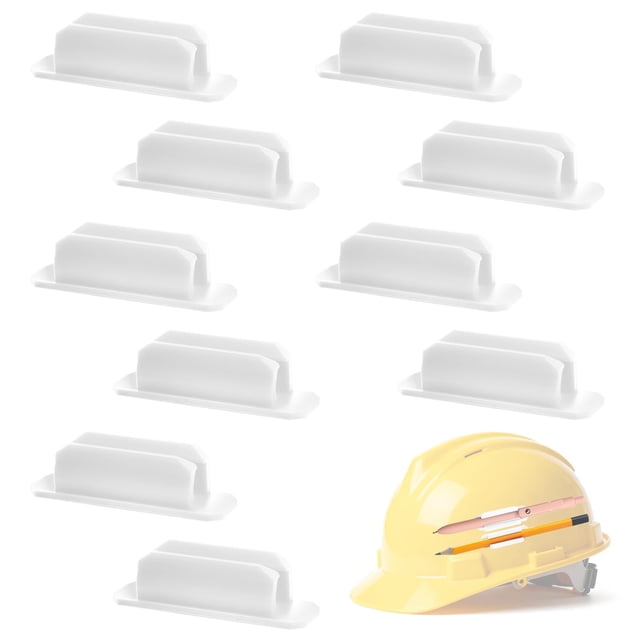 Porta bolígrafos ZGQHZR de silicona adhesiva blanca, 10 piezas