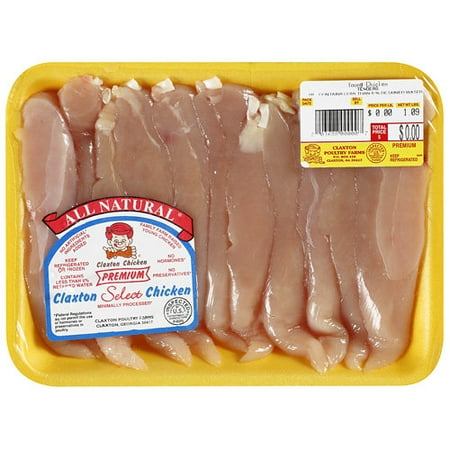 Claxton Chicken: Young Premium Select Chicken Tenders, 1.09 Lb