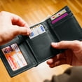 thumbnail image 5 of ID Stronghold Men's RFID Blocking Trifold Wallet, Black, 5 of 7