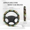 thumbnail image 3 of Cauagu Daisy Sleeping Sloth Print Car Steering Wheel Cover - Universal Car Accessory for Diverse Cars for Steering Wheel with a Diameter of 14.5"-15", 3 of 7