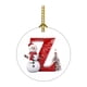 thumbnail image 5 of 2024 26 Letter Christmas Snowman Christmas Pendant - Acrylic Car Pendant Saint, 5 of 5