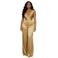 thumbnail image 2 of mdesiwst Women's Satin Sleeveless Jumspuist Cowl Neck Wide Leg Long Pants Dressy Romper High Waist Club Night Party One Piece Outfits, 2 of 8