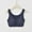 Navy, variant on Cotton Underwear for Women No Underwire Soft Cup Crop-Top Pink Solid Comfort Training Teens Bras Size 2XL
