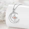 thumbnail image 4 of Ballerina Necklace 925 Sterling Silver Ballet Necklace Ballerina Dancer Pendant Necklace Dance Jewelry Gifts for Women, 4 of 6