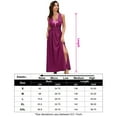 thumbnail image 2 of Women's V Neck Sleeveless Slit Flowy Loose Dress, 2 of 5
