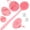 Style 1(pink), variant on & Soft Bath Glove, Scalp Set 5 count, Super- Shower Brush & Shampoo Brush Combination, with 2 Free Hooks (Style 1 )