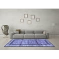 thumbnail image 3 of Ahgly Company Indoor Square Persian Blue Traditional Area Rugs, 5' Square, 3 of 4