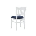 thumbnail image 4 of Linon Cabarrus Dining Chair, Set of 2, White with Navy Fabric, 4 of 12