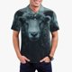 thumbnail image 1 of Balery Moody Ram Portrait Camisa Polo de Hombre con Estampado, de Manga Corta y Tejido Medio, Camisa Tipo Golf Polo-4X-Large, 1 of 6